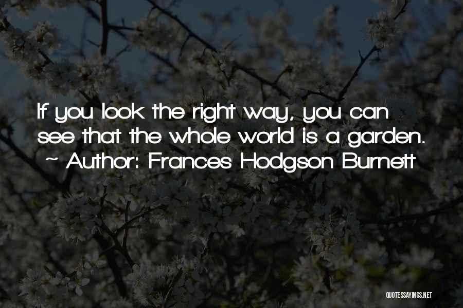 Positive Perspective Quotes By Frances Hodgson Burnett