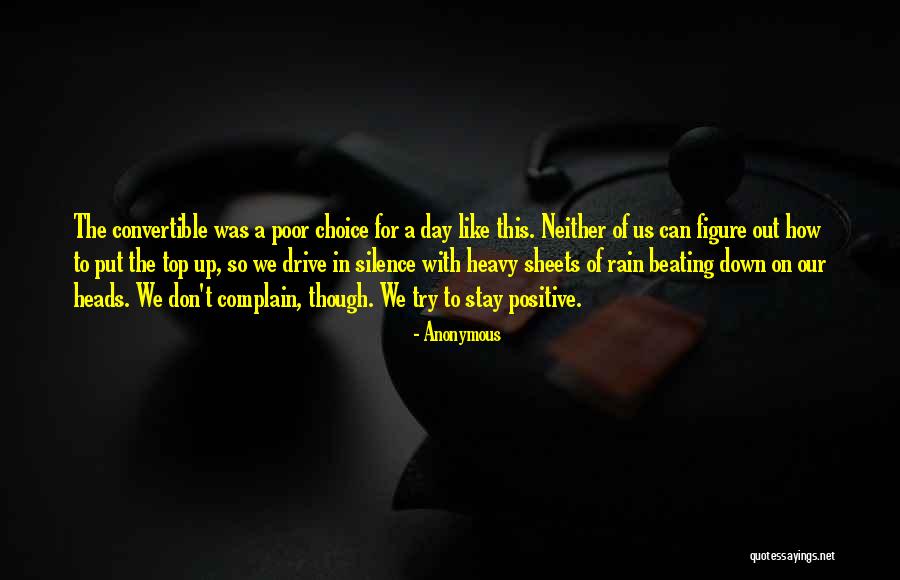 Positive Rain Quotes By Anonymous Positive Rain Quotes By Anonymous