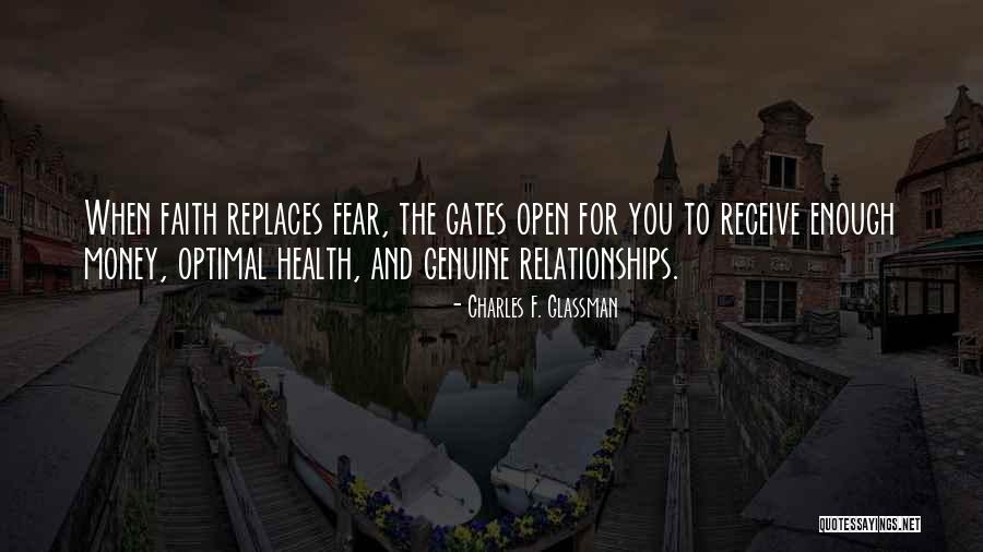 Positive Relationship Quotes By Charles F. Glassman Positive Relationship Quotes By Charles F. Glassman