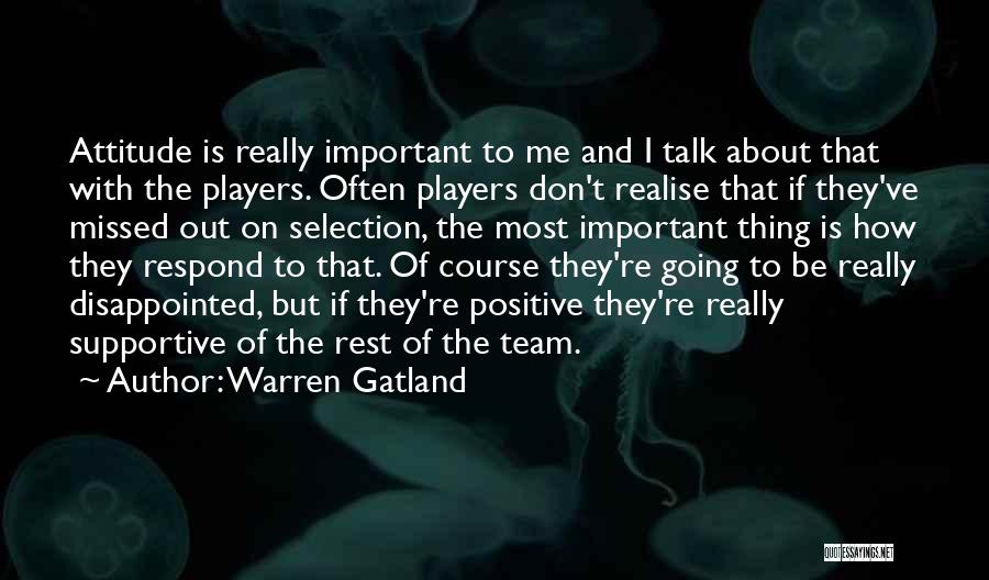 Positive Self Talk Quotes By Warren Gatland