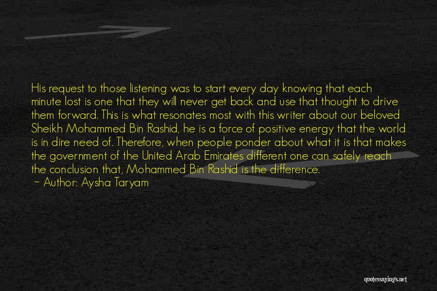 Positive Thinking And Quotes By Aysha Taryam