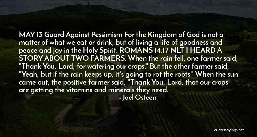 Positive Thinking God Quotes By Joel Osteen