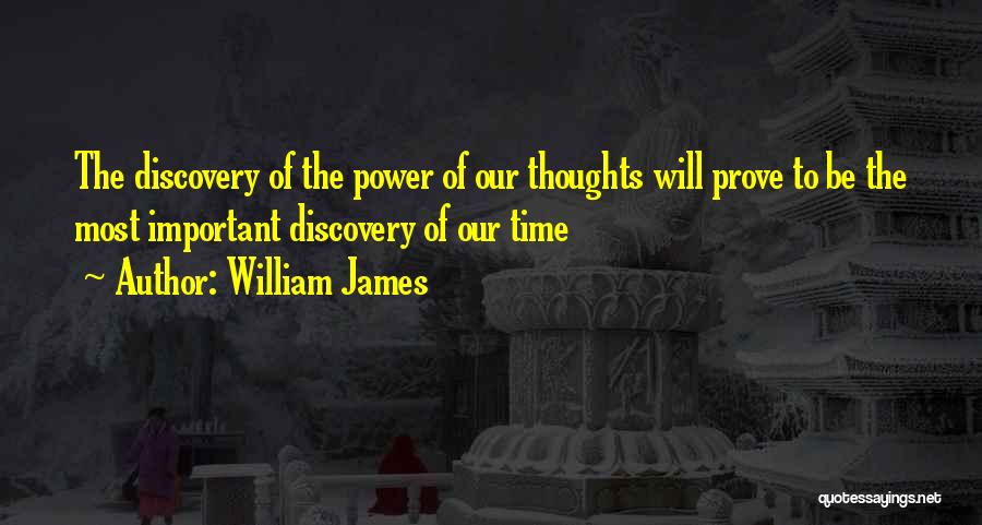 Positive Thoughts Quotes By William James