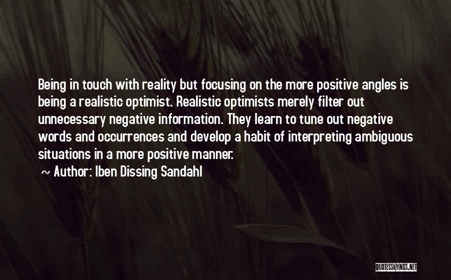 Positive Words Quotes By Iben Dissing Sandahl