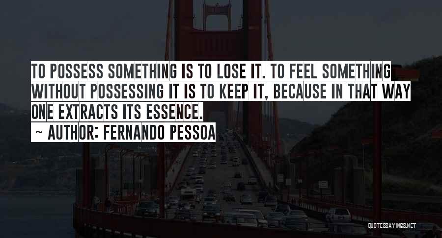 Possess Love Quotes By Fernando Pessoa