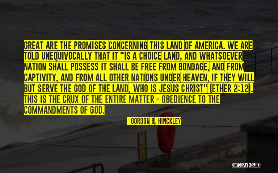 Possess The Land Quotes By Gordon B. Hinckley Possess The Land Quotes By Gordon B. Hinckley