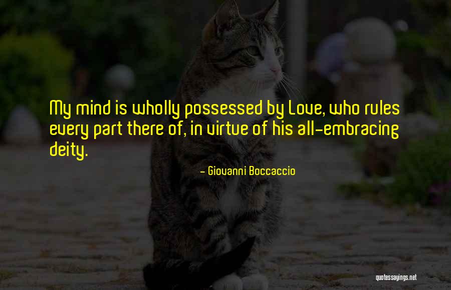 Possessed Love Quotes By Giovanni Boccaccio