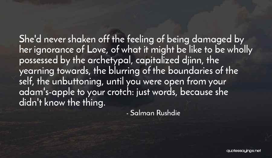 Possessed Love Quotes By Salman Rushdie