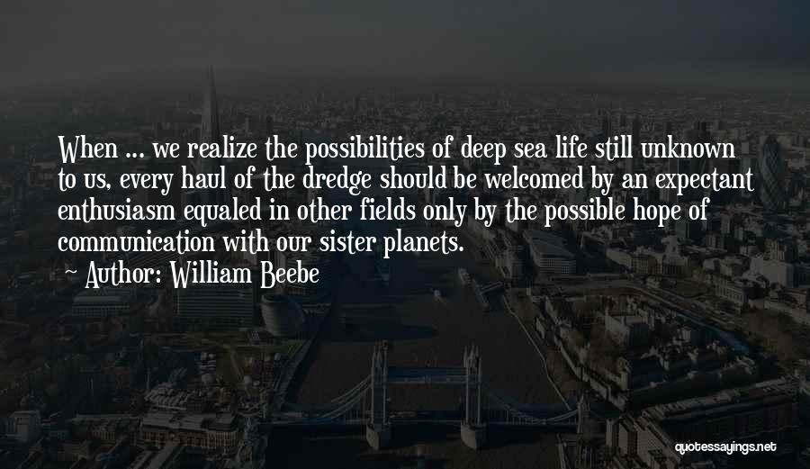 Possibilities In Life Quotes By William Beebe