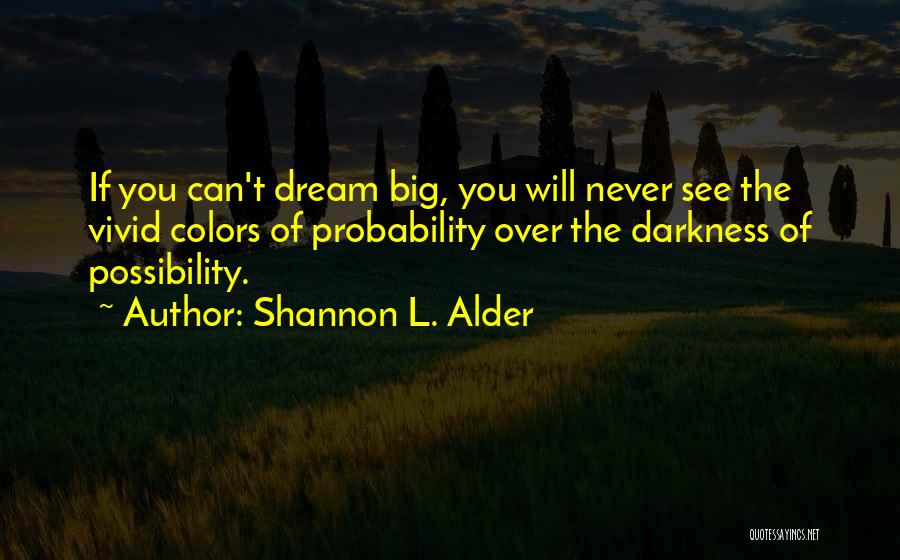 Possibility And Probability Quotes By Shannon L. Alder