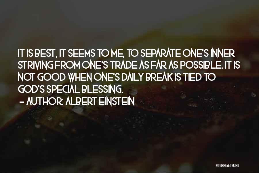 Possible Break Up Quotes By Albert Einstein