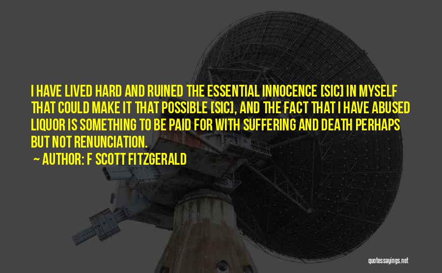 Possible Death Quotes By F Scott Fitzgerald