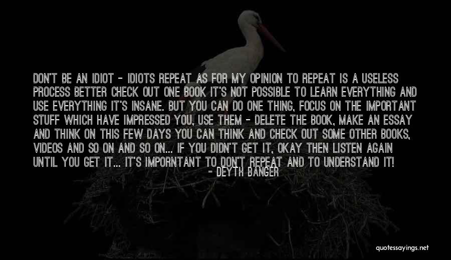 Possible Is An Opinion Quotes By Deyth Banger Possible Is An Opinion Quotes By Deyth Banger
