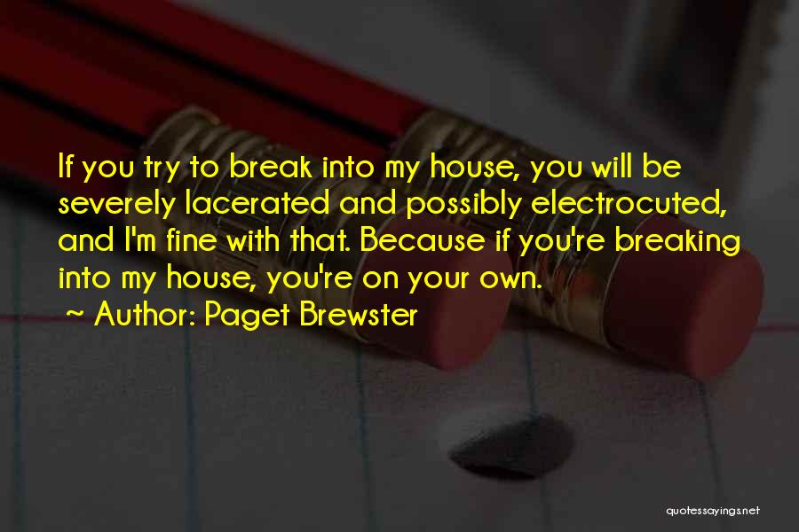 Possibly Breaking Up Quotes By Paget Brewster