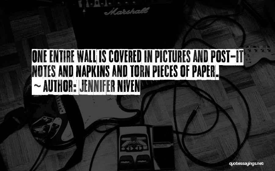 Post It Wall Quotes By Jennifer Niven
