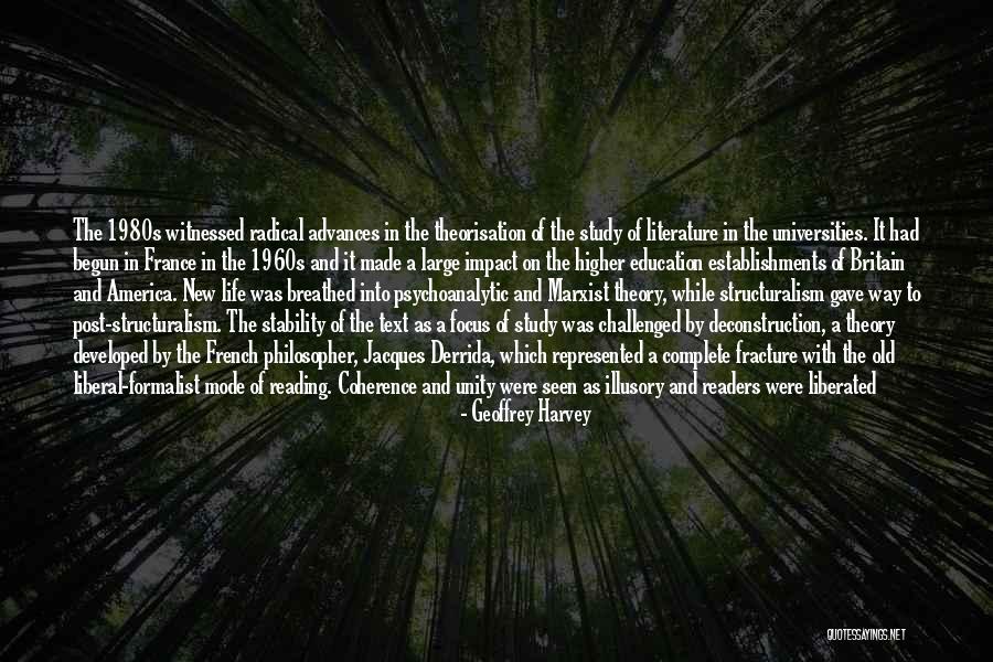 Post Structuralism Quotes By Geoffrey Harvey Post Structuralism Quotes By Geoffrey Harvey