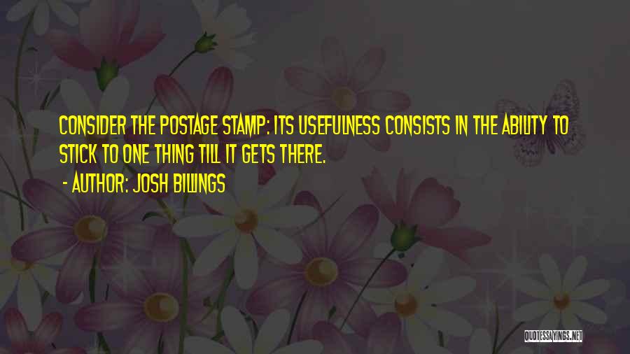 Postage Quotes By Josh Billings