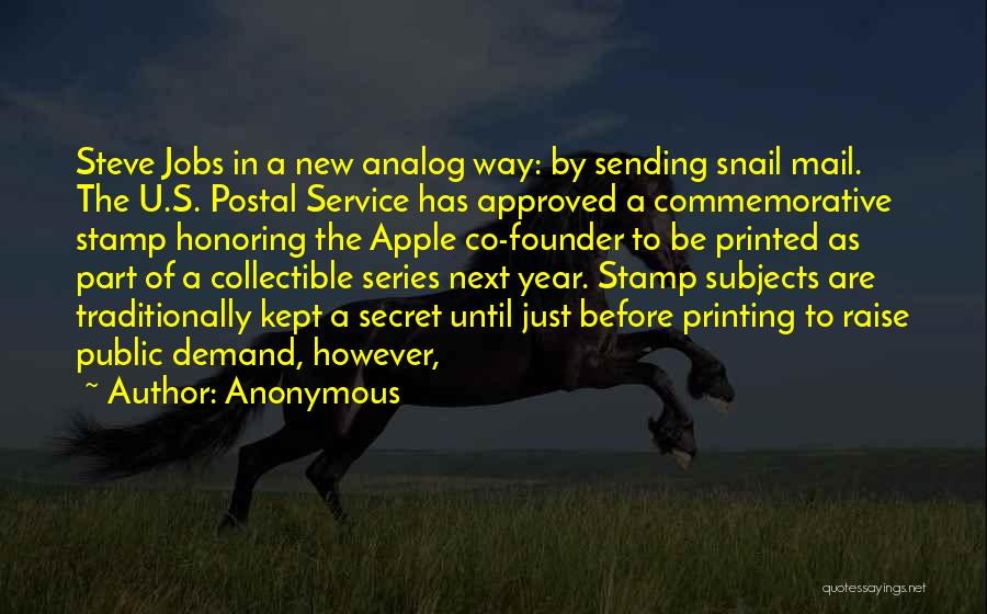 Postal Quotes By Anonymous