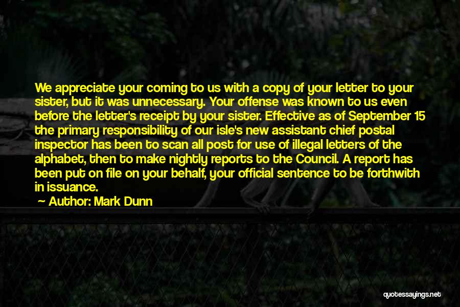 Postal Quotes By Mark Dunn