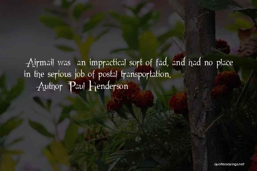 Postal Quotes By Paul Henderson