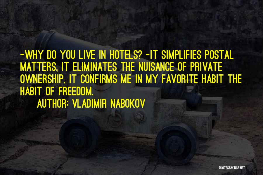 Postal Quotes By Vladimir Nabokov