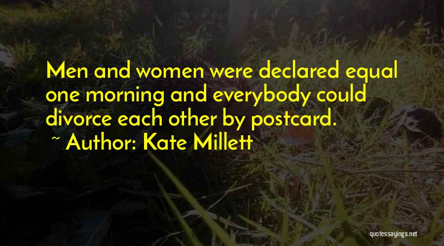 Postcard Quotes By Kate Millett