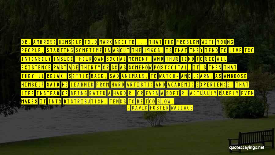 Postcoital Quotes By David Foster Wallace Postcoital Quotes By David Foster Wallace