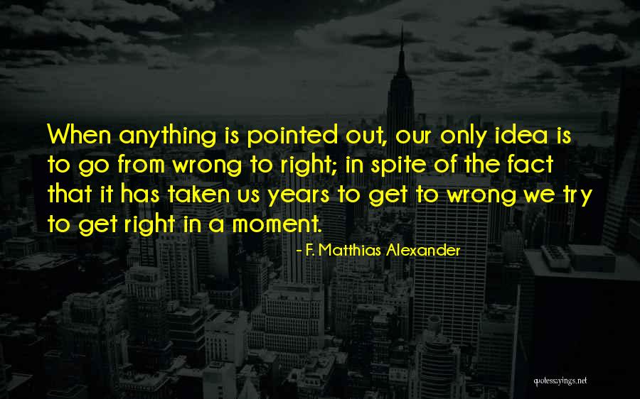 Posterman Dan Quotes By F. Matthias Alexander Posterman Dan Quotes By F. Matthias Alexander