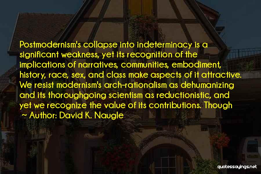 Postmodernism Vs Modernism Quotes By David K. Naugle
