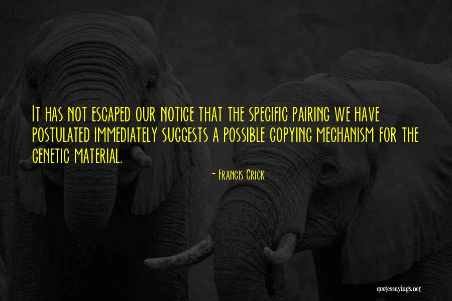 Postulated Quotes By Francis Crick Postulated Quotes By Francis Crick