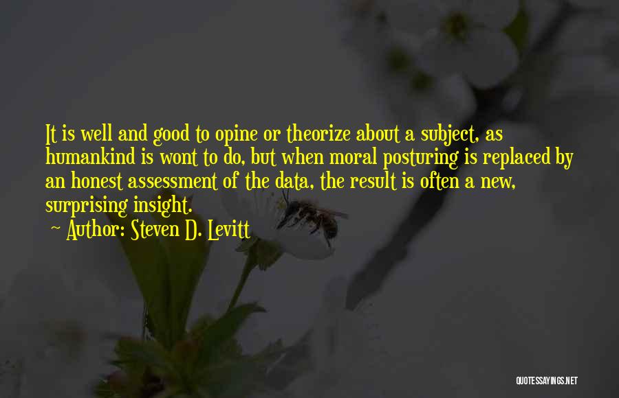 Posturing Quotes By Steven D. Levitt