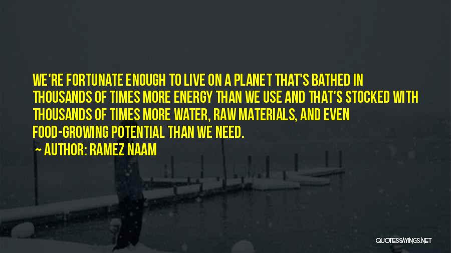 Potential Energy Quotes By Ramez Naam