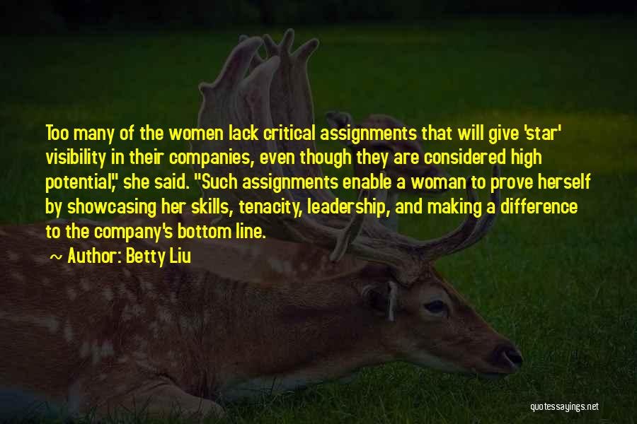 Potential In Business Quotes By Betty Liu