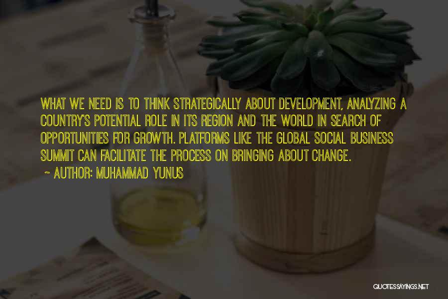 Potential In Business Quotes By Muhammad Yunus