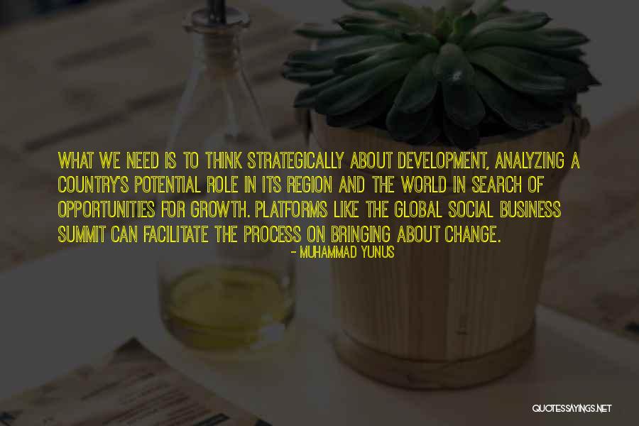 Potential In Business Quotes By Muhammad Yunus