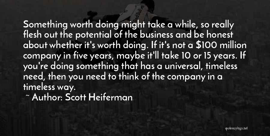 Potential In Business Quotes By Scott Heiferman