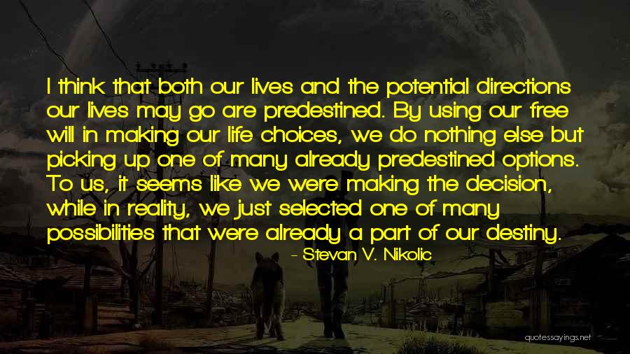 Potential In Life Quotes By Stevan V. Nikolic Potential In Life Quotes By Stevan V. Nikolic