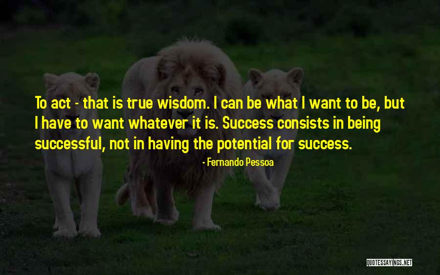 Potential Success Quotes By Fernando Pessoa Potential Success Quotes By Fernando Pessoa