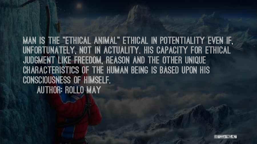 Potentiality Quotes By Rollo May