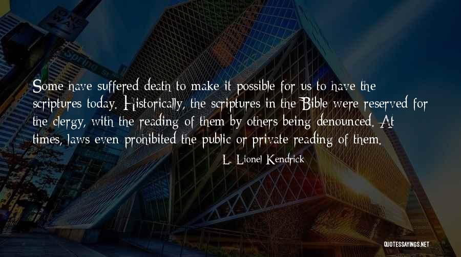 Pouillot V Loce Quotes By L. Lionel Kendrick Pouillot V Loce Quotes By L. Lionel Kendrick