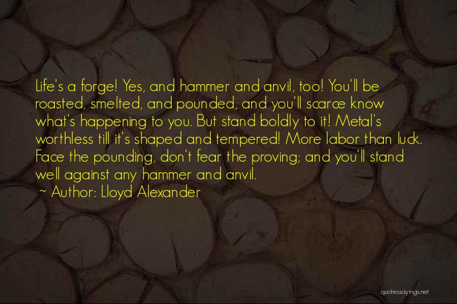 Pounding Quotes By Lloyd Alexander