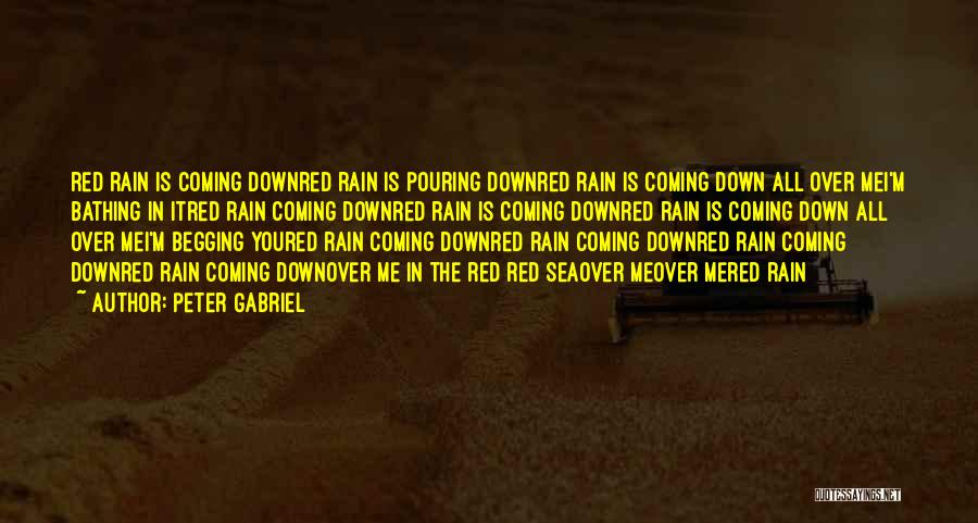 Pouring Rain Quotes By Peter Gabriel