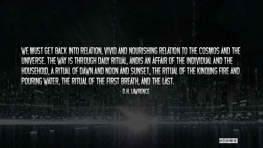 Pouring Water Quotes By D.H. Lawrence