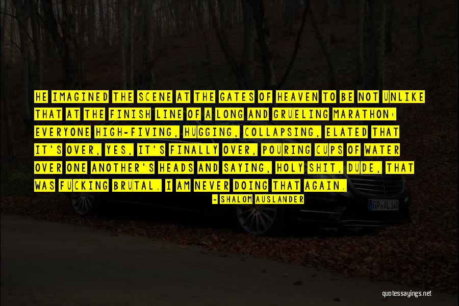 Pouring Water Quotes By Shalom Auslander