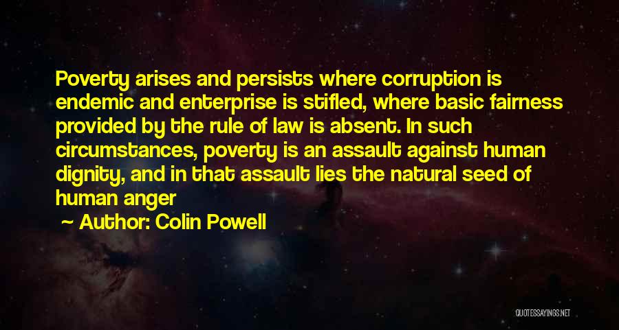 Poverty And Corruption Quotes By Colin Powell