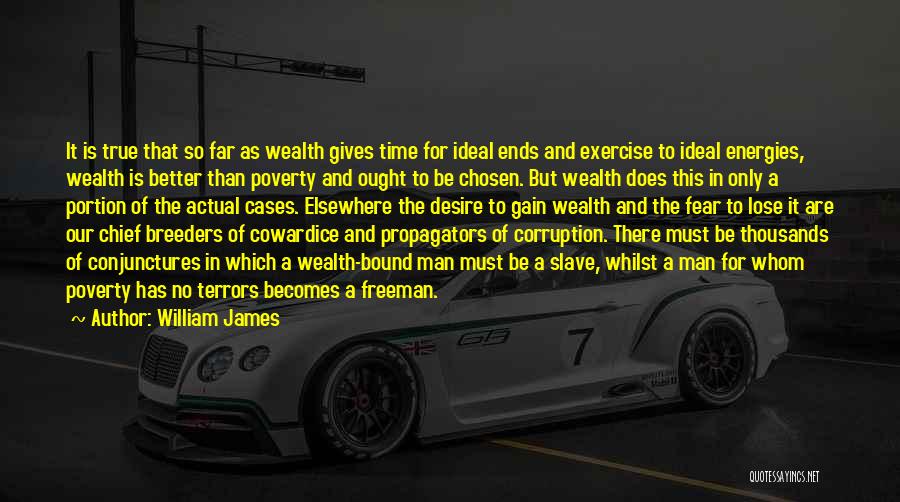 Poverty And Corruption Quotes By William James