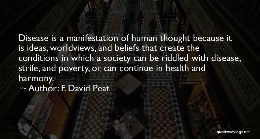 Poverty And Health Quotes By F. David Peat
