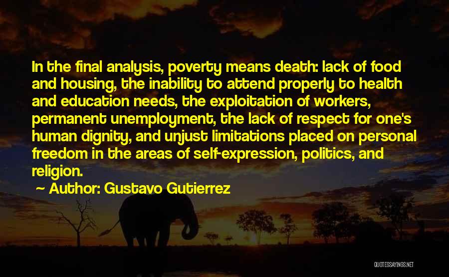 Poverty And Health Quotes By Gustavo Gutierrez