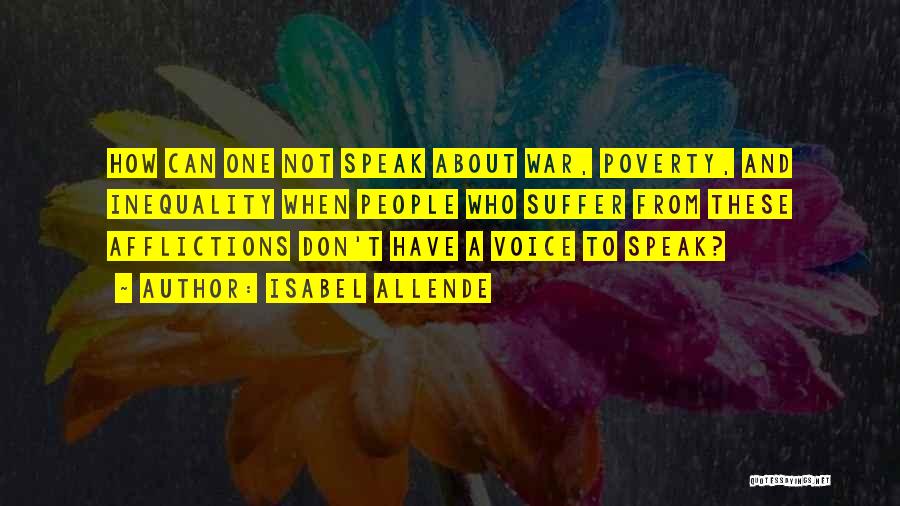 Poverty And Peace Quotes By Isabel Allende