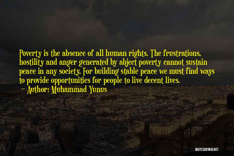 Poverty And Peace Quotes By Muhammad Yunus